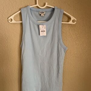 NWT J. Crew Light Blue Ribbed Tank Top